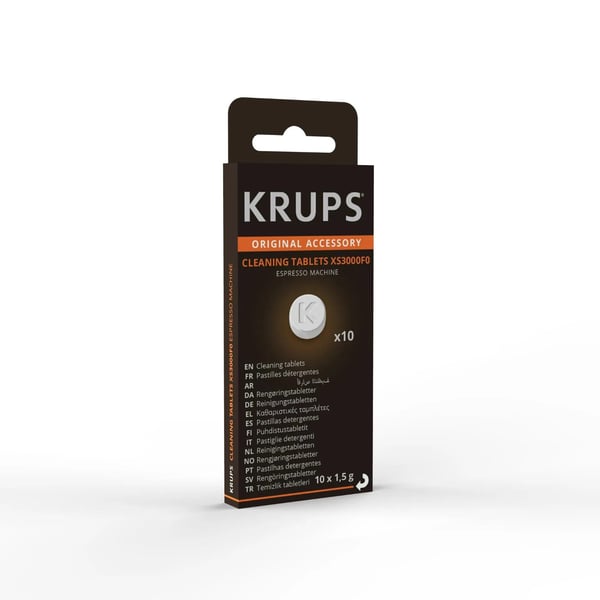 Krups XS3000F0, Puhdistustabletti, Krups, EA879EE0, EA918GE0, EA917EE0, EA910E10, EA910B10, EA910A10, EA912910, EA910810, EA912E10, 10 kpl, 5 mm, 3...