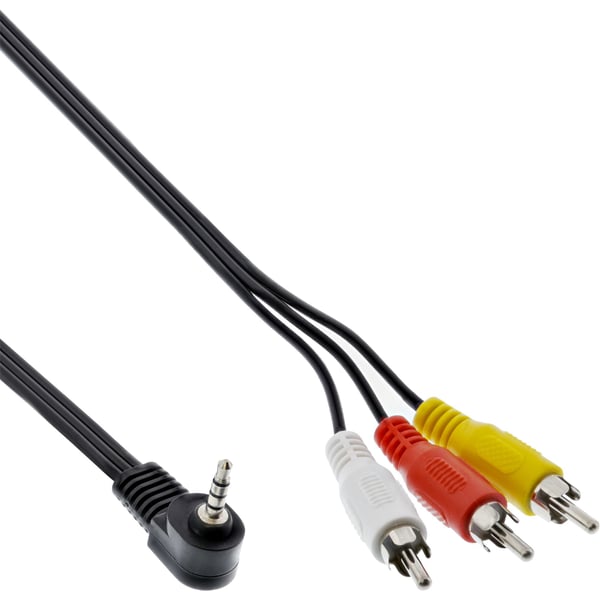 InLine 89600, 3.5mm, 3 x RCA, 1,5 m, Svart