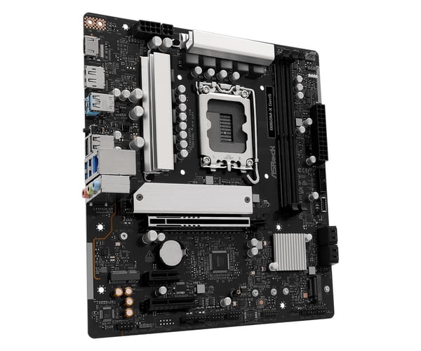ASRock - Hovedkort - LGA1851-sokkel - B860 Chipset - USB 3.2 Gen 1 - innbygd grafikk (CPU kreves) - HD-lyd (8-kanalers)
