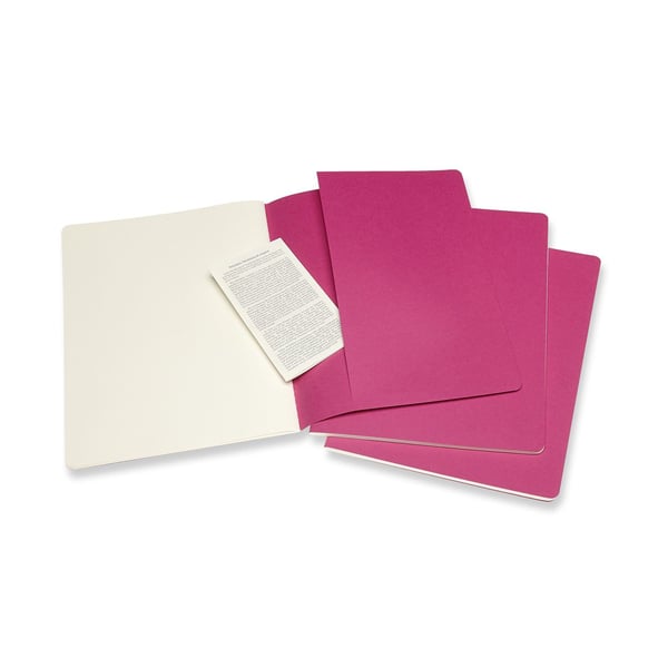 Moleskine Cahier, Monokromatiskt, Rosa, 120 ark, 70 g/m ^, Universal