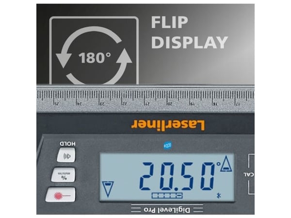 Laserliner DigiLevel Pro 100, Viivalaser, harmaa, 0,5 mm/m, 0,5 mm, AAA, 1,5 V