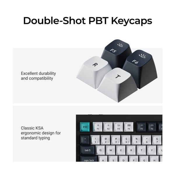 Keychron Q1 Max trådlöst 75 %-tangentbord Gateron Jupiter Banana, Carbon Black