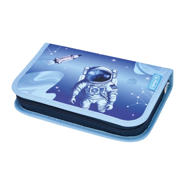 Herlitz Schüleretui 31 teilig Cosmic Explorer, 31 styck, Blå, Ljusblå, Polyester, Bild, 205 mm, 38 mm