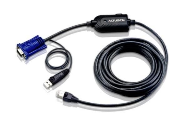ATEN KA7970 USB KVM Adapter Cable (CPU Module) - Tangentbords-/video-/muskabel - RJ-45 (hane) till USB, HD-15 (VGA) (hane)