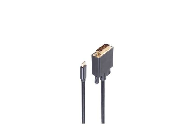 shiverpeaks BS10-58025, 1 m, DVI-D, USB typ-C, Hankontakt, Hankontakt, Rak
