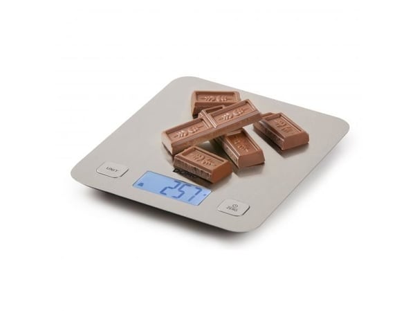 Domo DO9239W, Sähkökeittiövaaka, 5 kg, 1 g, Beige, Ruostumaton teräs, Pöytämalli