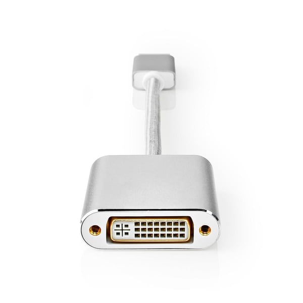 Nedis CCTB37250AL02, 0.2 m, DisplayPort, DVI-D, urosliitin, naarasliitin, suora