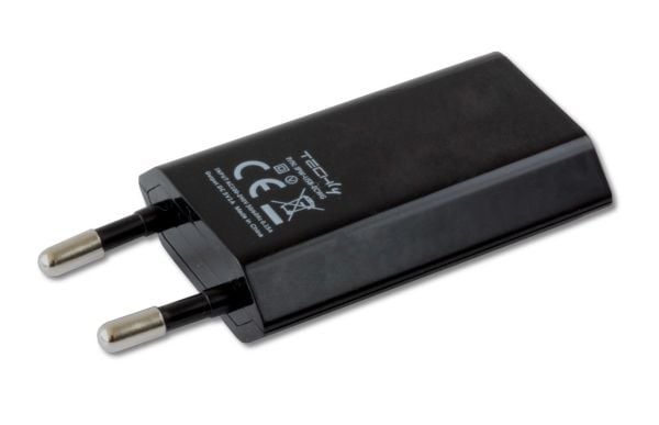 Techly IPW-USB-ECBKG, Innendørs, AC, 5 V, 1 A, Sort