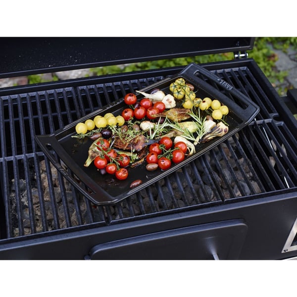 Staub Pans, Rektangulær, Svart, -20 °C, 260 °C, Støpejern, Keramisk, Gass, Halogen, Induksjon, Forseglet Plate