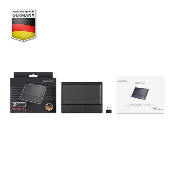 Perixx 11634 PERIPAD-704 stor trådløs touchpad, svart