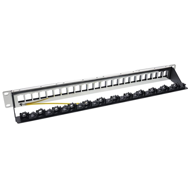 InLine 76824P, Cat6, Cat5, Cat6a, Sortera, Reolmontering, 1U, Box office