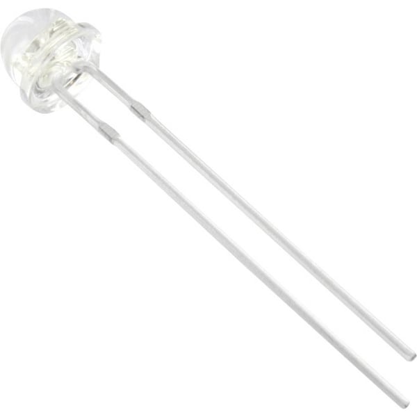 Tru Components 1577394 LED med ledninger hvit klokkefasong 5 mm 1900 mcd 100° 20 mA