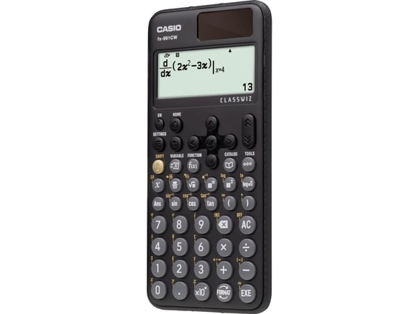 Casio Classwiz FX-991CW vetenskaplig miniräknare, 12 siffror, svart