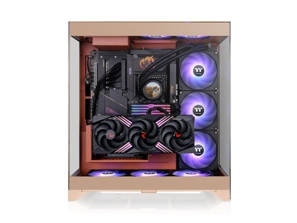 Thermaltake CTE E550 TG Midi Tower-kabinett ATX EATX, Gravel Sand