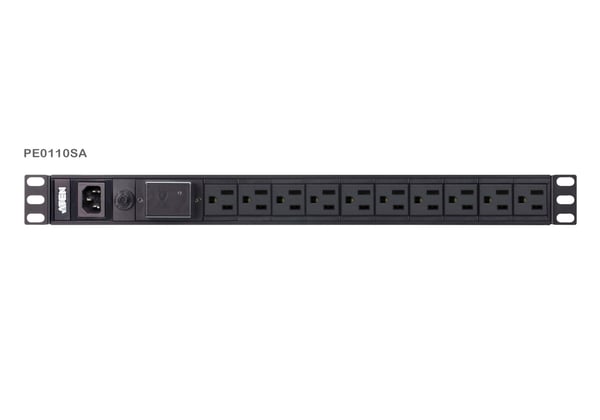 ATEN PE0110SG, Perus, 1U, Musta, 10 AC-pistorasia(a), C13 liitin, 100 - 240 V