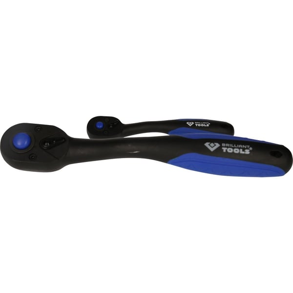KS TOOLS Werkzeuge-Maschinen GmbH Käännettävä räikkäsarja, 2-osainen, 1/4", 1/2 (BT023002)