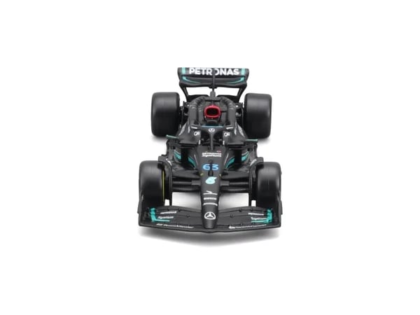 BBURAGO Mercedes AMG F1 #63 (Russel), Sportsbil, Montert på forhånd, 1:43, Mercedes AMG Formel 1, Alle kjønn, Metall, Plast