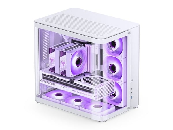 Jonsbo TK-2 2.0, Midi Tower, PC, Svart, ATX, ITX, Mini-ATX, Stål, Härdat glas, 16,5 cm