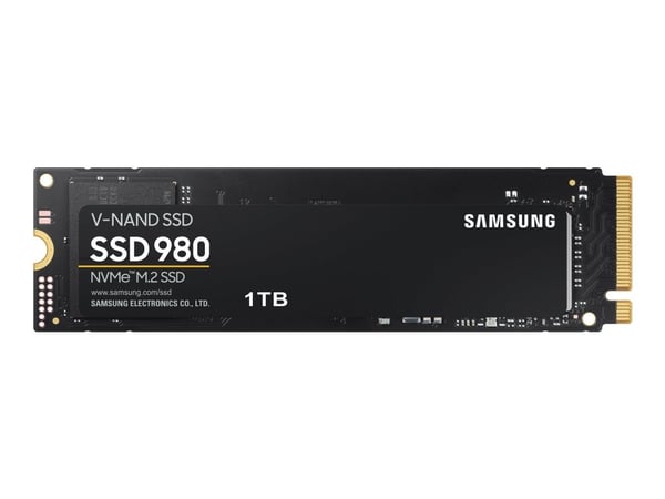 Samsung 980 MZ-V8V1T0BW - Solid State Drive - krypteret - 1 TB - intern - M.2 2280 - PCI Express 3.0 x4 (NVMe) - 256-bit AES - TCG Opal Encryption