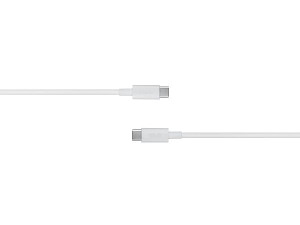 ASUS 100W USB-C Cable, 1,5 m, USB C, USB C, 0,48 Gbit/s, Valkoinen