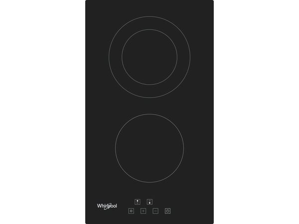 Whirlpool WRD 6030 B - Keramisk komfyrtopp - 2 plater - Nisje - bredde: 27 cm - dybde: 49 cm