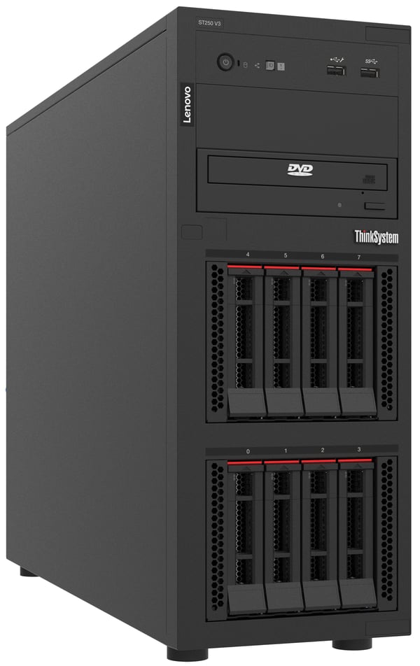 LENOVO ISG Thinksystem ST250 V3 1xIntel Xeon 6315P 4C 2.8GHz 55W 1x16GB 1Rx8 SW RD 1x800W