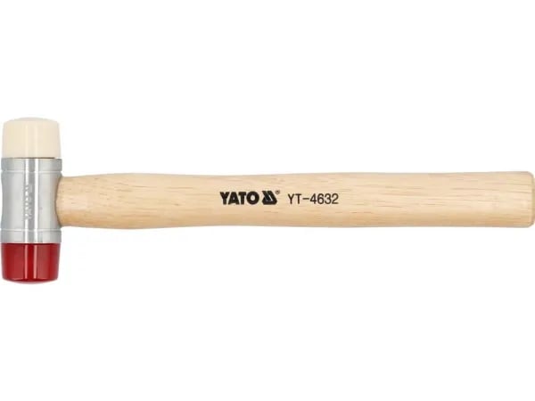 YATO PU-nylon 35 mm træhuls-snegler, langsom hvidhickory-håndtag 4632