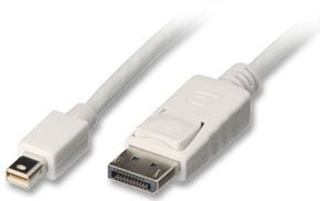 Lindy 41057, 2 m, Mini DisplayPort, DisplayPort, Hankjønn, Hankjønn, 3840 x 2160 piksler