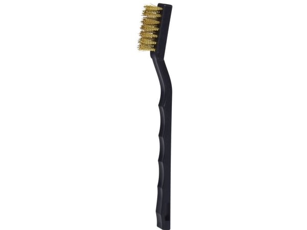 KS TOOLS tennpluggtrådbørste i messing, 2 rader, 170 mm (201.2316)