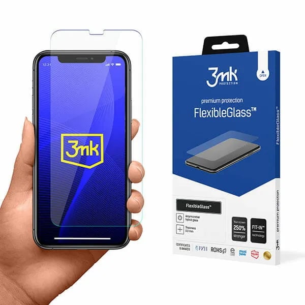 3mk FlexibleGlass - Skjermbeskyttelse for mobiltelefon - splash-proof - glass - for Apple iPhone 11 Pro