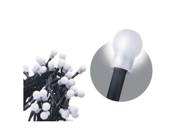Emos ZYK0204, 100 lamppua, LED, Viileä valkoinen, Sisätila, Musta, AC