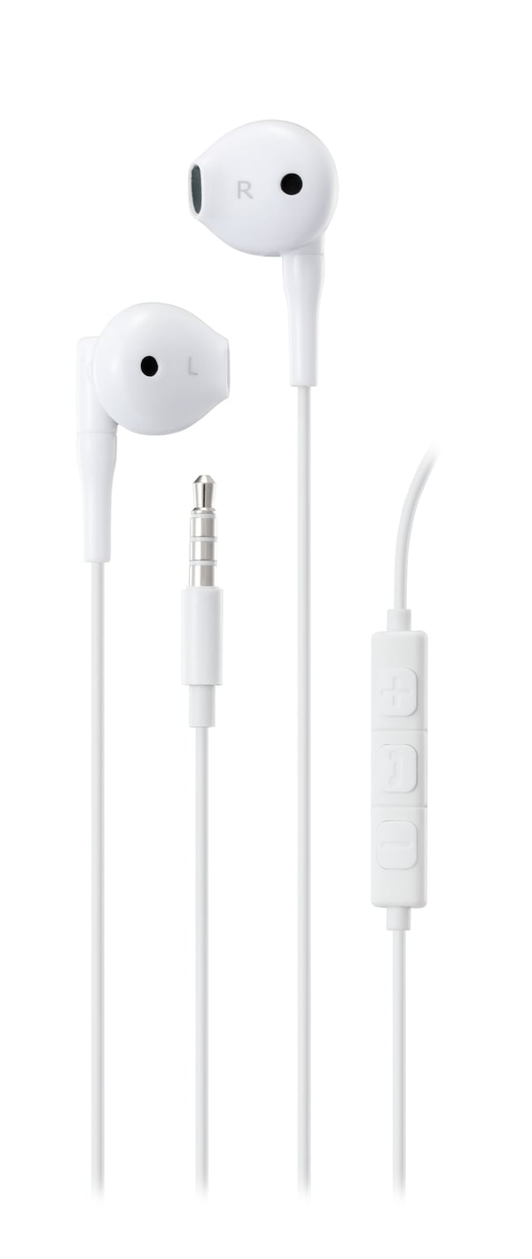 Streetz E130-WHT, trådbunden, 20 - 20000 Hz, samtal/musik, 10 g, headset, vit