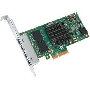 Intel I350T4V2, Sisäinen, Langallinen, PCI Express, Ethernet, 1000 Mbit/s, Vihreä, Hopea