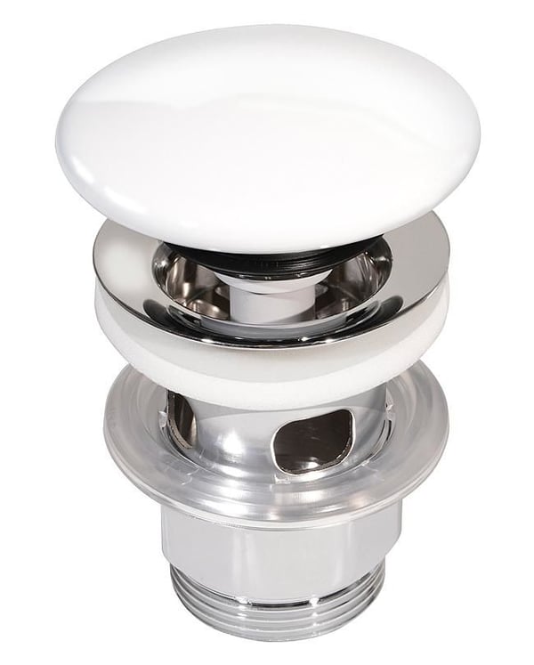 Gustavsberg GB41636575 25 bottenventil Estetic push-down, vit