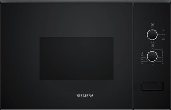Siemens iQ300 BF520LMA1 - Mikrobølgeovn - innebygd - 20 liter - 800 W - svart