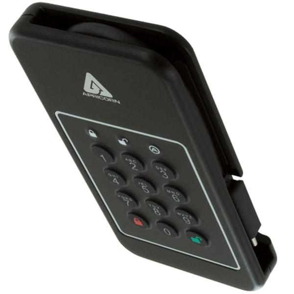Apricorn Aegis NVX - SSD - kryptert - 2 TB - ekstern (bærbar) - NVMe - USB 3.2 Gen 2 (USB-C kontakt) - 256-bit AES-XTS - TAA-samsvar