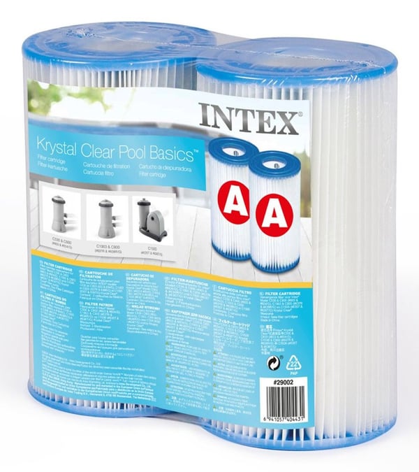 Intex 29002, Suodatinpatruuna, Sininen, Valkoinen, Muovi, Uima-allas maanpinnan yläpuolella, Pyöreä, Kiina