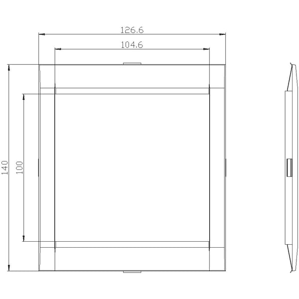Siemens 3VA9163-0SB20 effektkontakt-tilbehør (1 stk.) (B x H) 104,6 x 100,8 mm