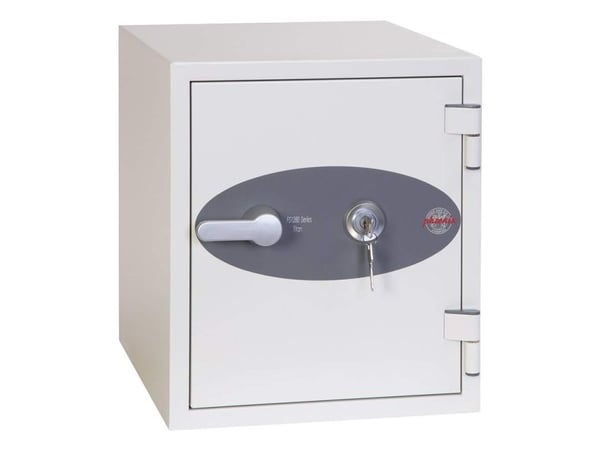 Phoenix Safe Co. Titan FS1282K, Lattiakassakaappi, 25 L, Valkoinen, Avain, Terästä, Lattia