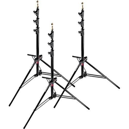 Manfrotto 1004BAC-3, 3 jalkoja, Musta, 3,66 m, 3 kg