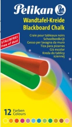 Pelikan 745 - Kritt - assorterte farger (en pakke 12)