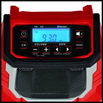 Einhell TC-RA 18 Li BT, Bærbar, Digitaalinen, AM,FM, 87,5 - 108 Mhz, 522 - 1620 kHz, LCD-näyttö - SOLO
