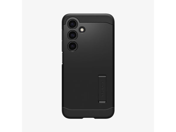Spigen Tough Armor - Baksidedeksel for mobiltelefon - polykarbonat, termoplast-polyuretan (TPU) - svart - for Samsung Galaxy S24