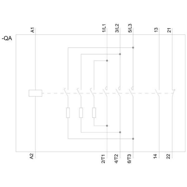 Siemens 3RT2617-1AB03 kondensaattorikytkin, 3 sulkevaa kosketinta, 49 VA, 10 A, 1 kpl, 54 mm, 132,5 mm, 129 mm, 360 g, 1 kpl
