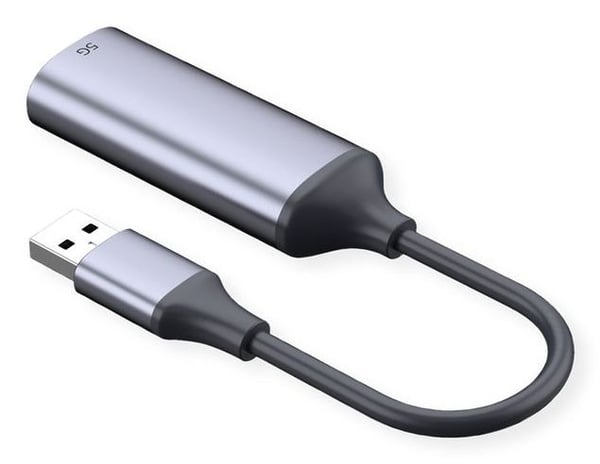 VALUE 12.99.1127, USB Type-A, RJ-45, Svart, Sølv, 5 Gbit/s, 27 mm, 77 mm