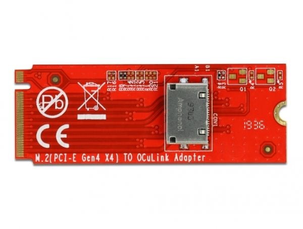 Delock - Grensesnittadapter - M.2 - M.2 NVMe-kort - 64 Gbit/s - PCIe 4.0 x4