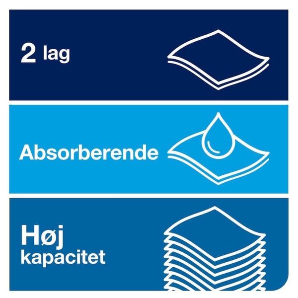 Håndklæderuller Tork Matic® Advanced H1 blå 2-lag 150m - (6 ruller pr. karton)