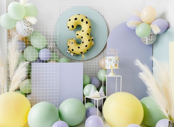 PartyDeco FB163-3, Lekeballong, Folie, Flerfarget, Bilde, Universal, Universal