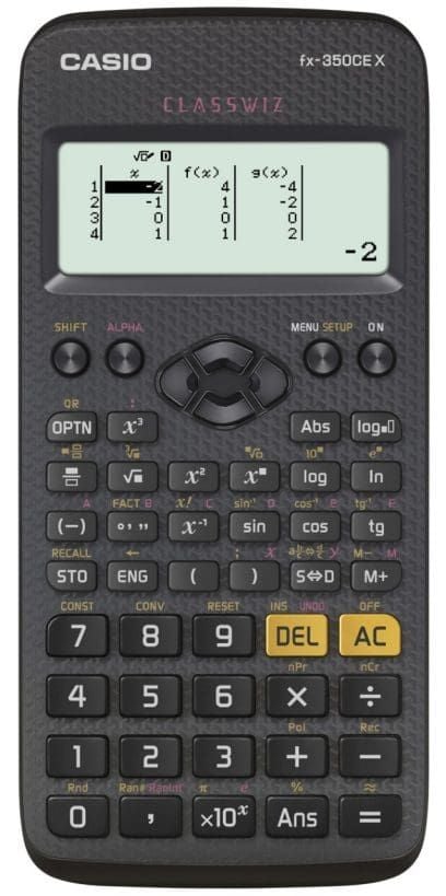Casio FX-350CE X, Desktop, Vitenskaplig, Batteri, Sort