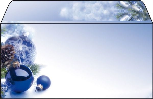 Sigel Christmas - Kuvert - International DL (110 x 220 mm) - plånbok - öppen sida - klistrad - utskrivbar - harmony blue - paket med 50